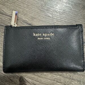 Kate Spade Saffiano Leather Slim Wallet Card Case – Black